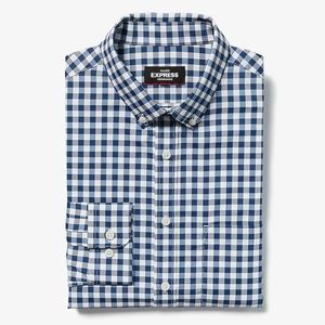 Blue Gingham Button Up